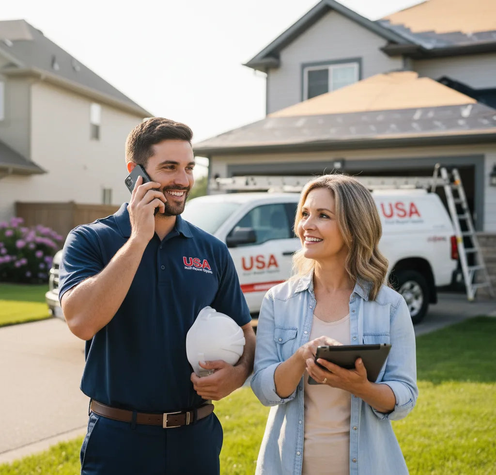 USA Roof Repair Experts customer support in Manilla
